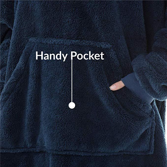 SnugWear Fleece Hoodie Blanket