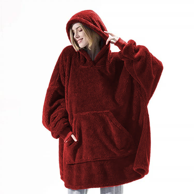 SnugWear Fleece Hoodie Blanket