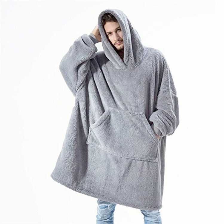 SnugWear Fleece Hoodie Blanket