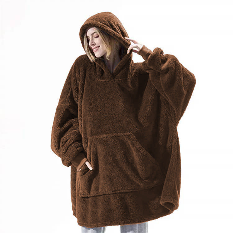 SnugWear Fleece Hoodie Blanket