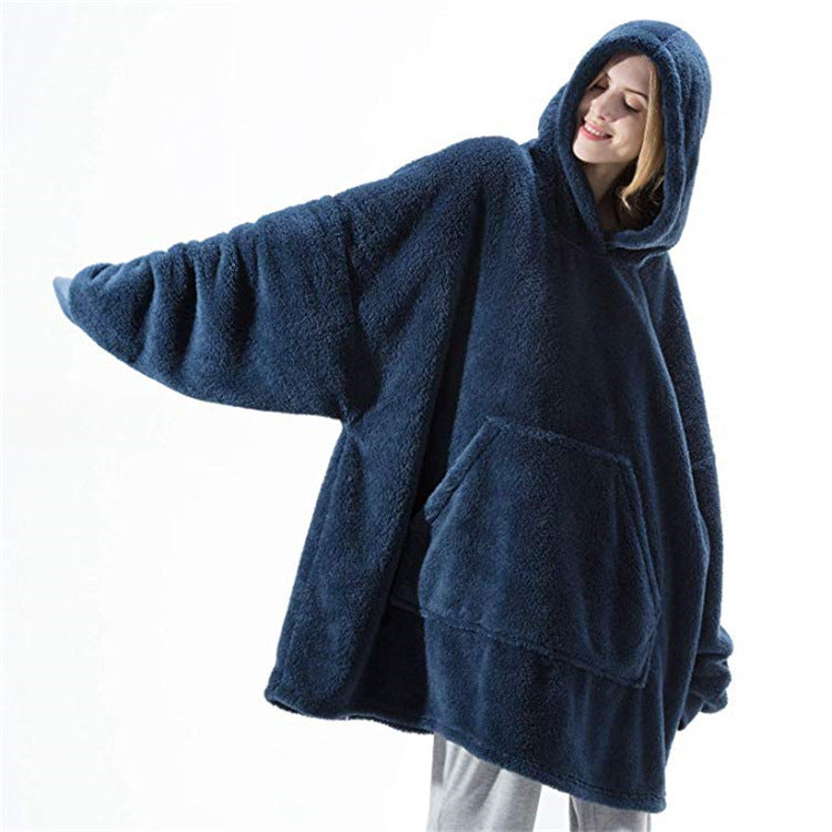 SnugWear Fleece Hoodie Blanket