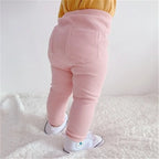 Children's Pants For Girls Boys Solid Big PP Kids Pants Spring Autumn Baby Toddler Long Trousers Casual Kid Trouser 1-6Years Old