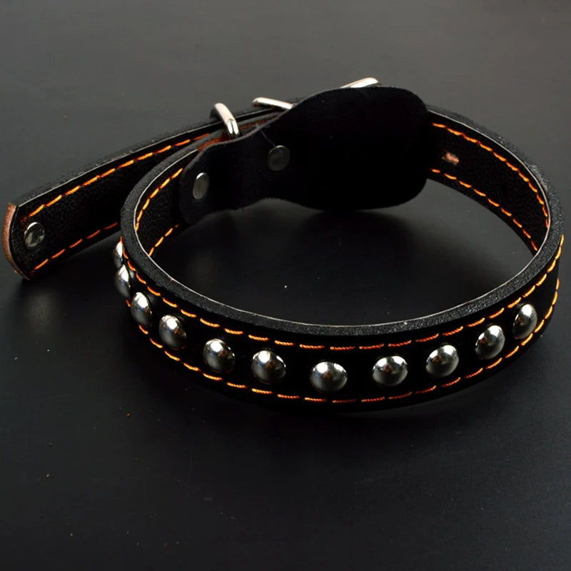 Pet Leash Pet Leather Dog Collar Leash For Large Dog Leather Dog Traction Drag Tow Rope Chain Pet Dog Supplies Accessories Prevent Runaway