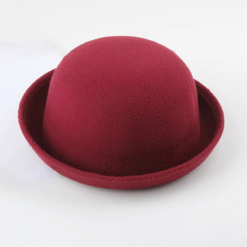 2019 Women's Fedoras Hats Fall Winter Fashion warm Wool Felt  Retro Vintage Animal Cap Not Deformed Fedoras Caps For Women