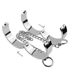 Erotic Metal Handcuffs BDSM Footcuffs Hand Restraint Cuffs Sex Bondage Slave Intimate Adult Games Sex Toys For Couple