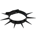 Big Long Spiked Choker Collar Cool  Punk  Necklace  For Women Men Metal Chocker Rave Festival Goth Costumes Jewelry