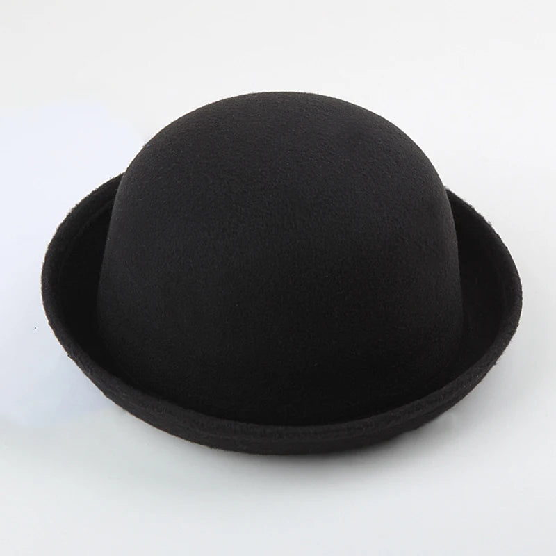 2019 Women's Fedoras Hats Fall Winter Fashion warm Wool Felt  Retro Vintage Animal Cap Not Deformed Fedoras Caps For Women