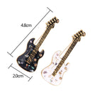 Guitar Shaped Brooches Enamel Apparel Accessory Musical Instruments Lapel Pin Club Badge Brooch