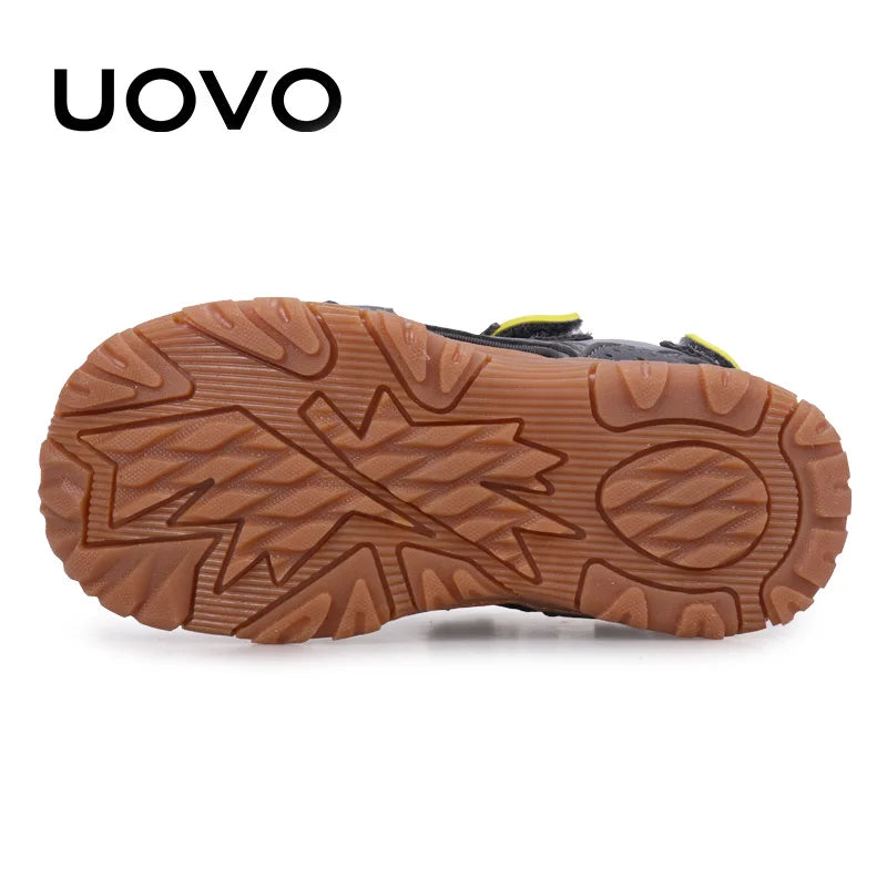 Children Shoes UOVO New Arrival Children Fashion Footwear Soft Durable Rubber Sole Kids Shoes Comfortable Boys Sandals With #24-34
