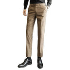 Men Formal Pants, 2025 New Elegant Man Office Work Pant, Casual Polyester Fiber Trousers Men 17 Colors Pantalones Hombre