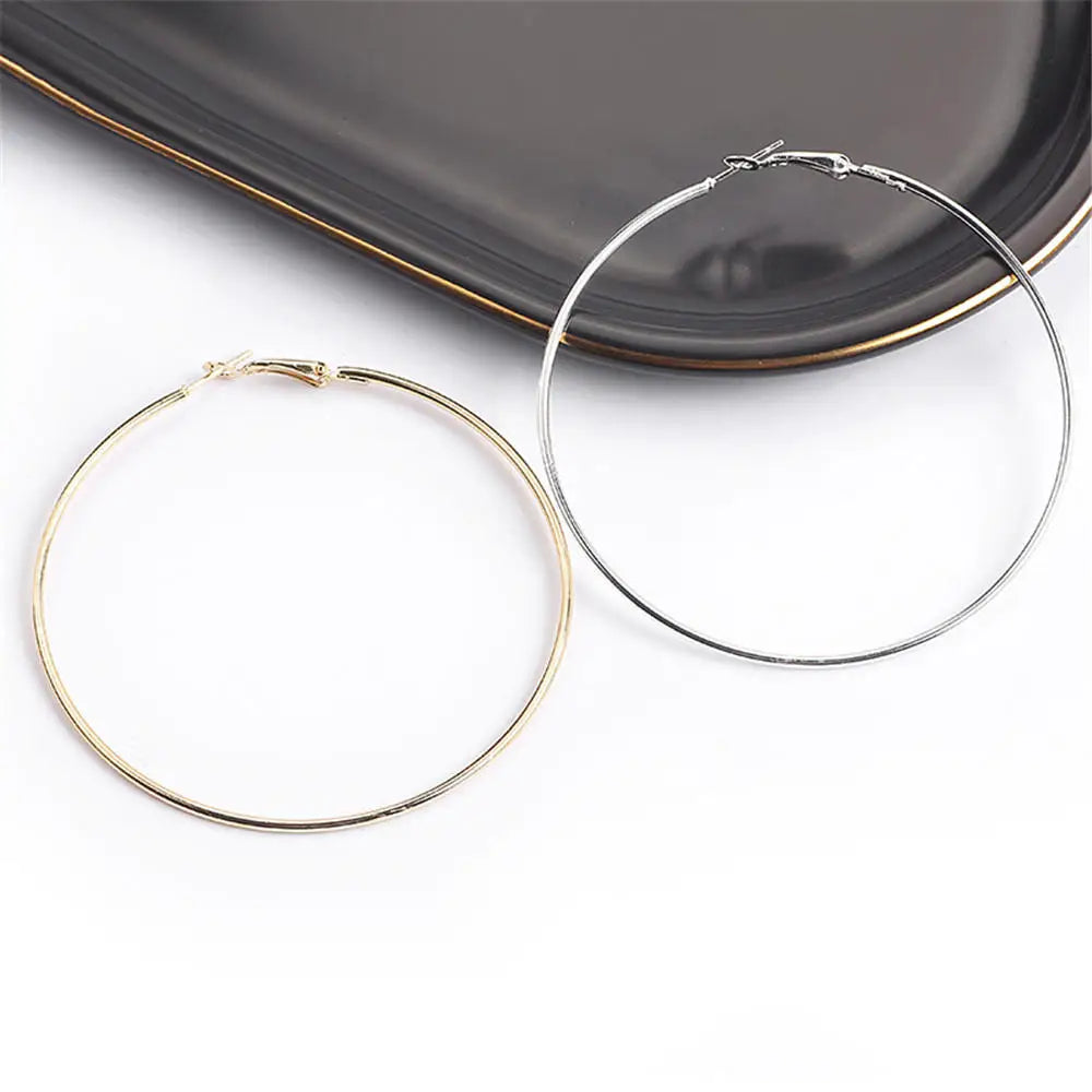 3 /6Pairs/set Oversized Huge Hoop Earring For Women Exaggerated Sexy Smooth Big Circle Earing Creole Aros Mujer Oreja Party Gift