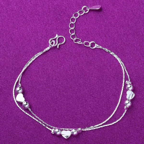 Multi-style High Quality Silver Plated Anklet For Women Girls Fashion Simple Jewelry New style Hot Selling