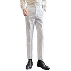 Men Formal Pants, 2025 New Elegant Man Office Work Pant, Casual Polyester Fiber Trousers Men 17 Colors Pantalones Hombre