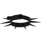 Big Long Spiked Choker Collar Cool  Punk  Necklace  For Women Men Metal Chocker Rave Festival Goth Costumes Jewelry