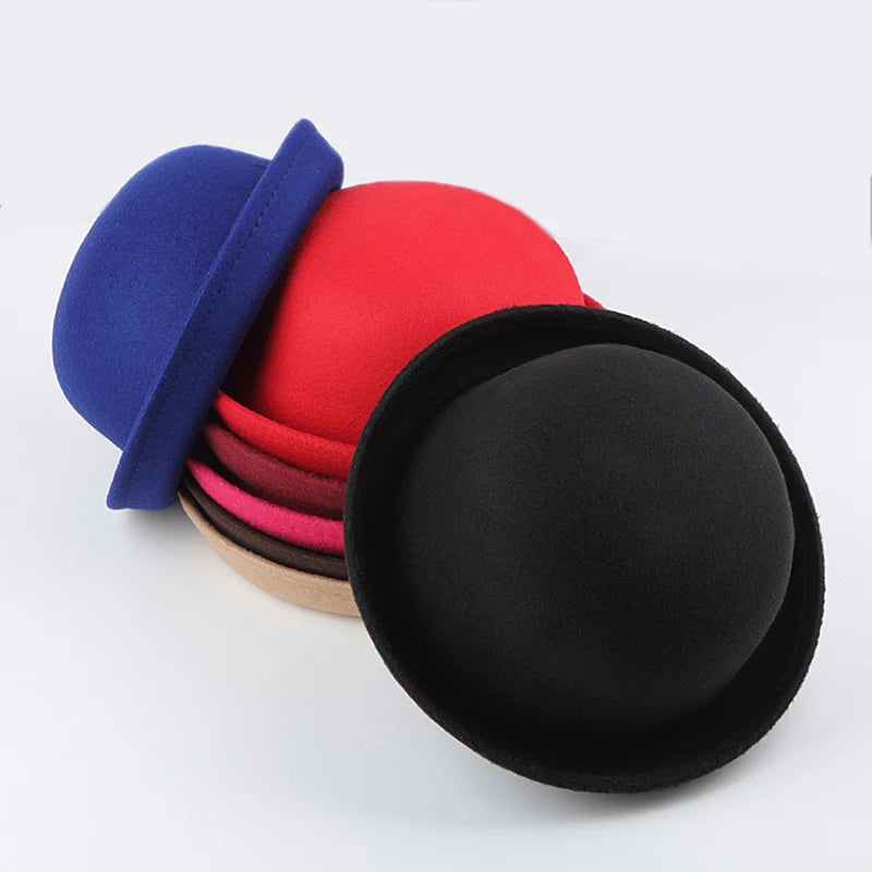 2019 Women's Fedoras Hats Fall Winter Fashion warm Wool Felt  Retro Vintage Animal Cap Not Deformed Fedoras Caps For Women