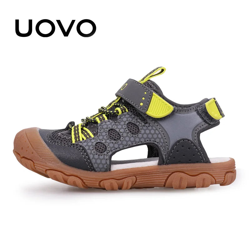Children Shoes UOVO New Arrival Children Fashion Footwear Soft Durable Rubber Sole Kids Shoes Comfortable Boys Sandals With #24-34