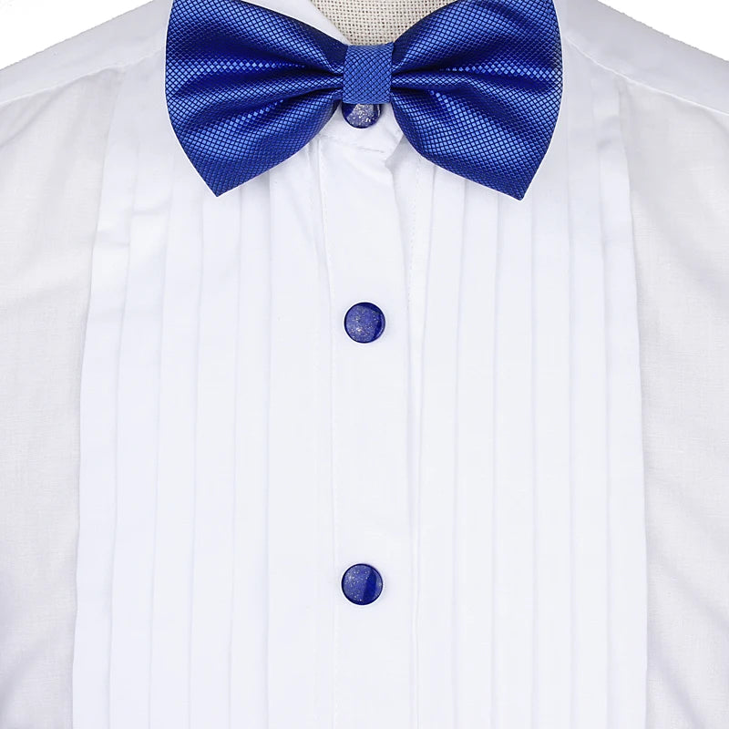 Trendy Tuxedo studs for Men, 5Pcs/Set Round Natural Blue Sand Stone Studs High Quality Fashion Gift for Wedding