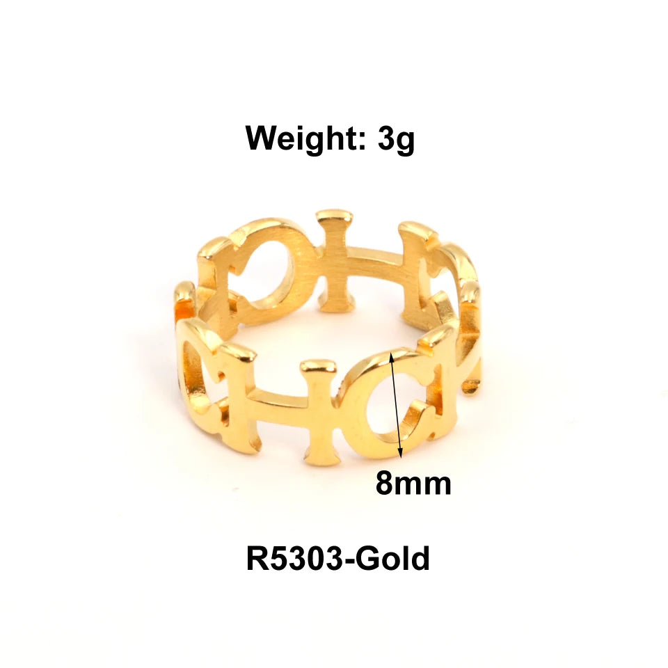 New Statement Exaggerate Double Round Ring for Women Fashion Geometric Gold Color Finger Ring Trendy кольцо Wedding Gift Jewelry