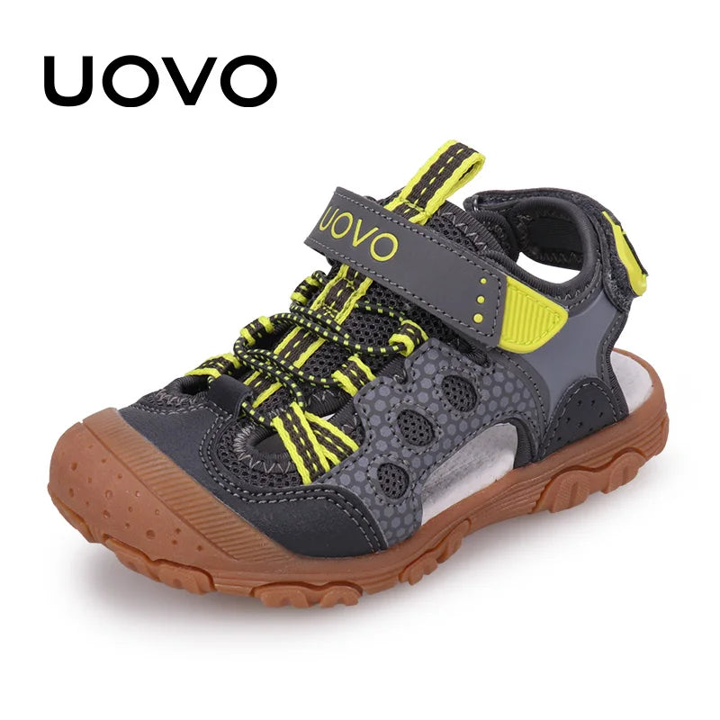 Children Shoes UOVO New Arrival Children Fashion Footwear Soft Durable Rubber Sole Kids Shoes Comfortable Boys Sandals With #24-34
