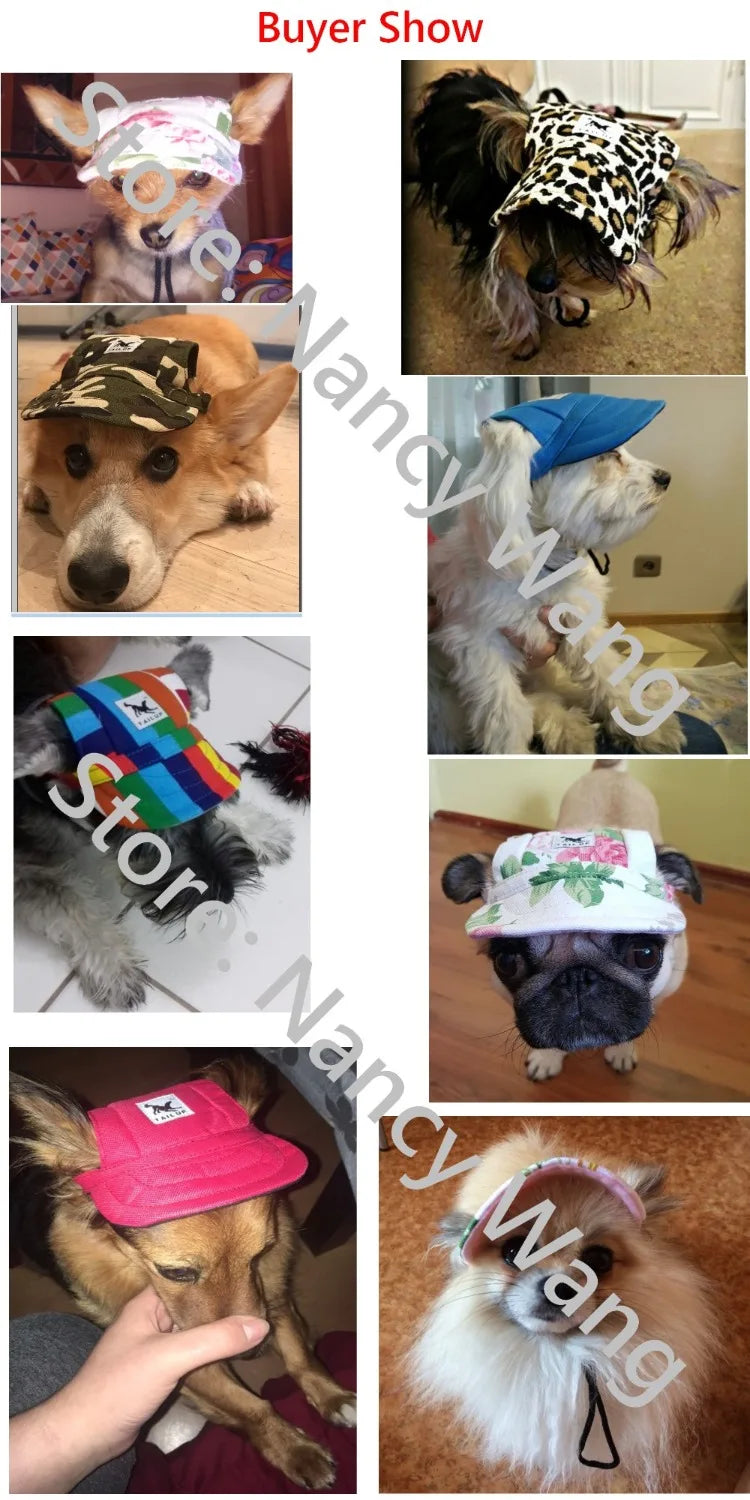 Pet Hats Dog Hat Baseball Hat Summer Canvas Dog Cap Only For Small Pet Dog Outdoor Accessories Outdoor Hiking Sports