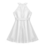 Summer Kids Dresses for Girls  Children's Chiffon Flower Girls Dress Pageant Wedding Party First Communion Dress filles robes