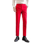 Men Formal Pants, 2025 New Elegant Man Office Work Pant, Casual Polyester Fiber Trousers Men 17 Colors Pantalones Hombre