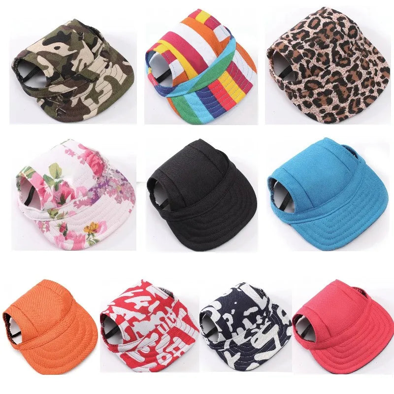 Pet Hats Dog Hat Baseball Hat Summer Canvas Dog Cap Only For Small Pet Dog Outdoor Accessories Outdoor Hiking Sports