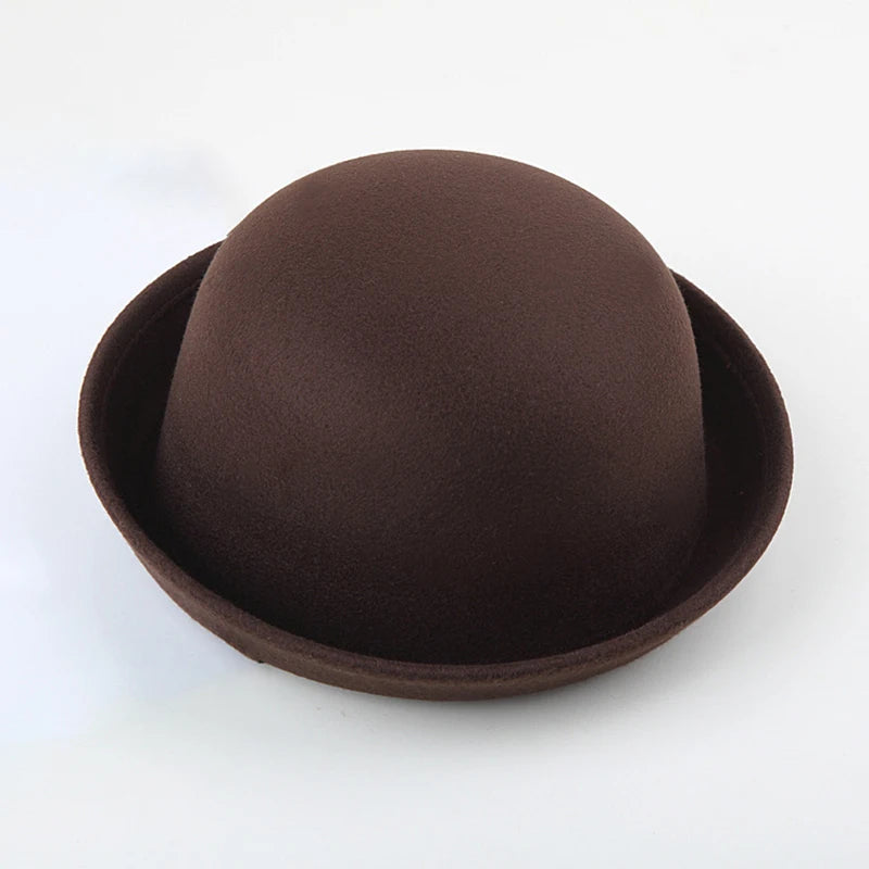 2019 Women's Fedoras Hats Fall Winter Fashion warm Wool Felt  Retro Vintage Animal Cap Not Deformed Fedoras Caps For Women