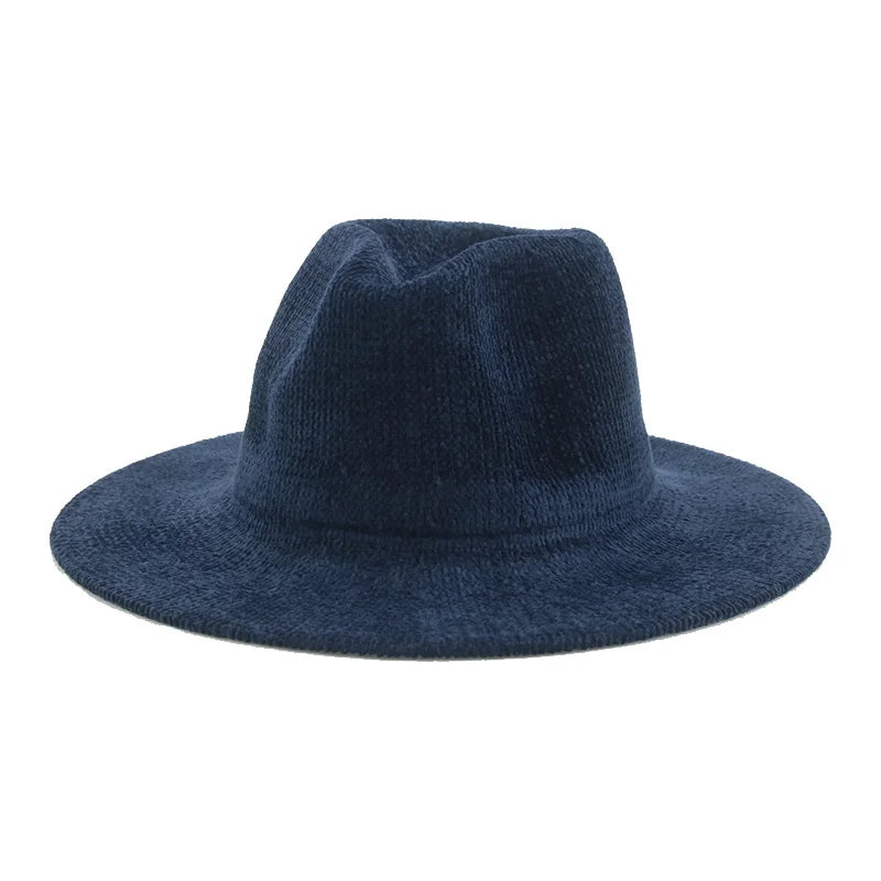 Fedoras Hat Winter Women Hats Felted Hats for Women Corduroy Autumn Winter Panama Winter Corduroy Hat Chapeau Femmechapeau Homme