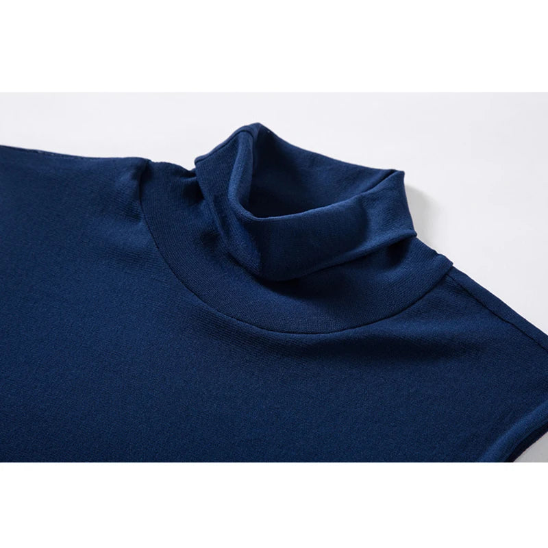 Summer Tops For Women 2025 Turtleneck Basic Sleeveless Lace Tank Tops Women Female Top Korean Tees Black White Blue