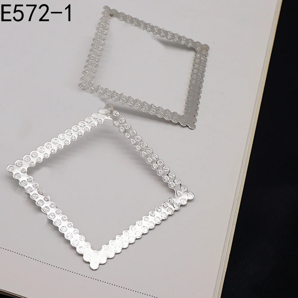 Hoop Earring For Women Gold Color Stud Big Pendant dangle Drop  Earrings