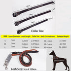 Pet Leash Pet Leather Dog Collar Leash For Large Dog Leather Dog Traction Drag Tow Rope Chain Pet Dog Supplies Accessories Prevent Runaway