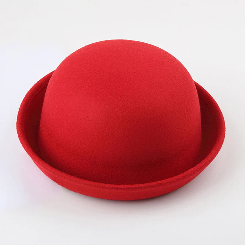 2019 Women's Fedoras Hats Fall Winter Fashion warm Wool Felt  Retro Vintage Animal Cap Not Deformed Fedoras Caps For Women