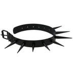 Big Long Spiked Choker Collar Cool  Punk  Necklace  For Women Men Metal Chocker Rave Festival Goth Costumes Jewelry