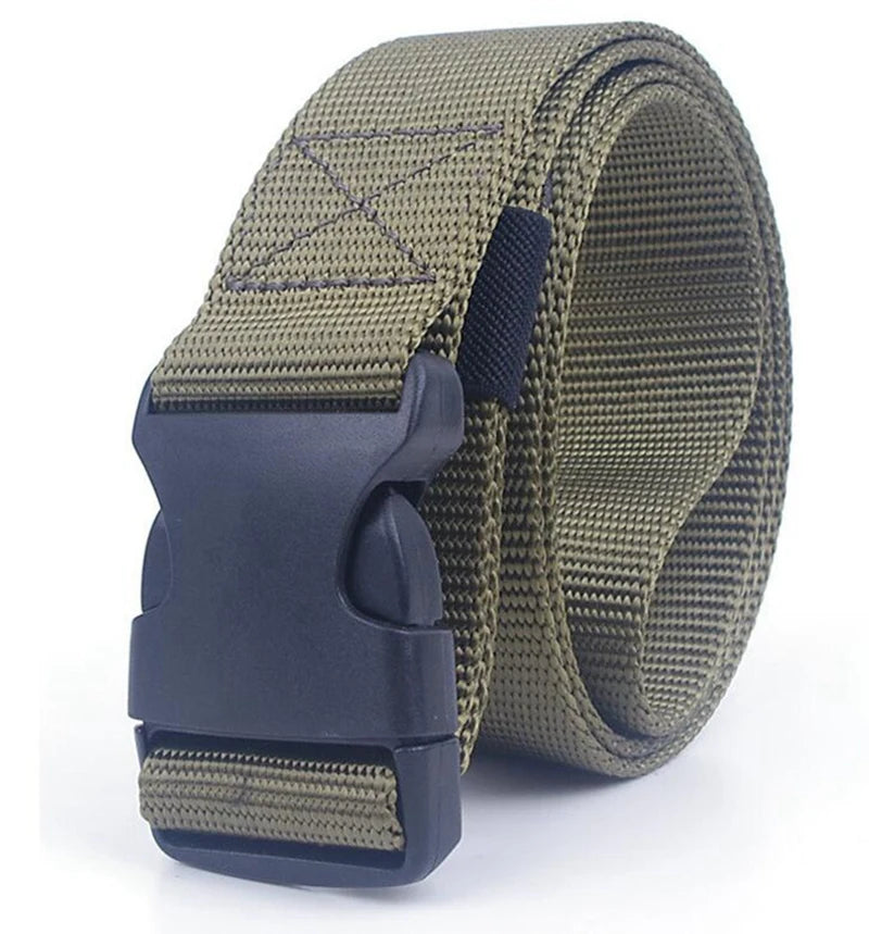 Men Belts Adjustable Belt Men Outdoor Travel Tactical Waist Belt With Plastic Quick Release Buckle For Pants