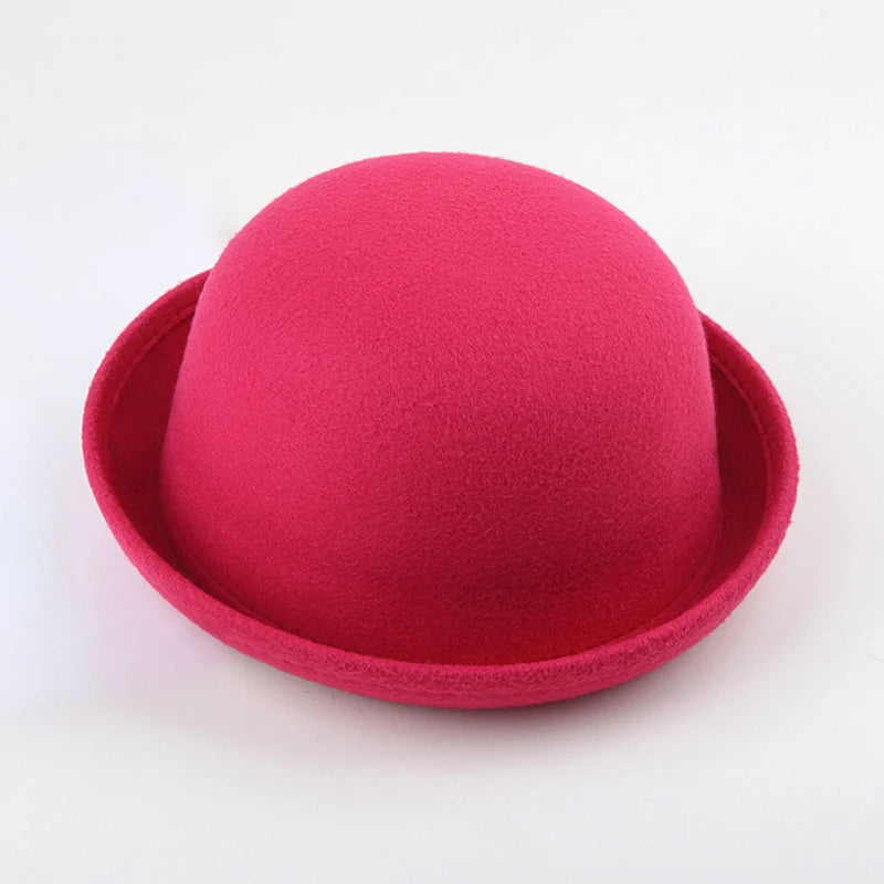 2019 Women's Fedoras Hats Fall Winter Fashion warm Wool Felt  Retro Vintage Animal Cap Not Deformed Fedoras Caps For Women