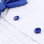 Trendy Tuxedo studs for Men, 5Pcs/Set Round Natural Blue Sand Stone Studs High Quality Fashion Gift for Wedding