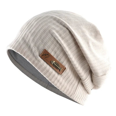 Fashion Beanies Men Women Solid Knitted Hat With Fish Bone Logo Solid Color Bonnet Hats Spring Autumn Casual Hip Hop Turban Cap
