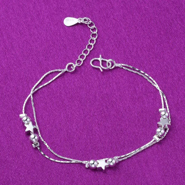 Multi-style High Quality Silver Plated Anklet For Women Girls Fashion Simple Jewelry New style Hot Selling