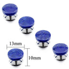 Trendy Tuxedo studs for Men, 5Pcs/Set Round Natural Blue Sand Stone Studs High Quality Fashion Gift for Wedding