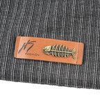 Fashion Beanies Men Women Solid Knitted Hat With Fish Bone Logo Solid Color Bonnet Hats Spring Autumn Casual Hip Hop Turban Cap