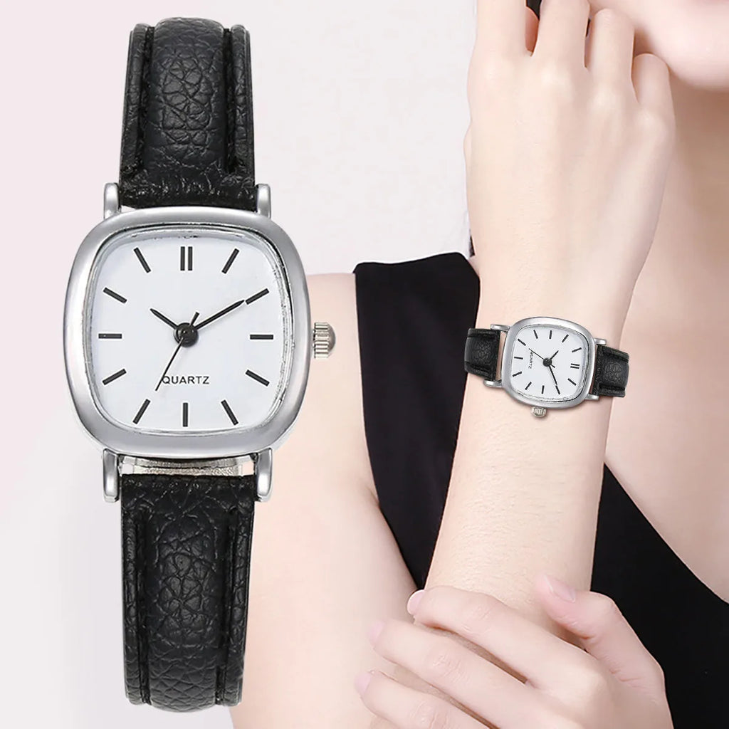 Casual Watch For Women Fashion Leather Watches Antique Simple Ladies Quartz Wristwatches Female Clock Gift Reloj Mujer