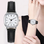 Casual Watch For Women Fashion Leather Watches Antique Simple Ladies Quartz Wristwatches Female Clock Gift Reloj Mujer