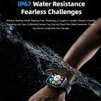 2025 A new smart watch, 1.96-inch sports watch, IP67 waterproof, 110+ sports mode, fitness activity tracker, ultra-thin watch.