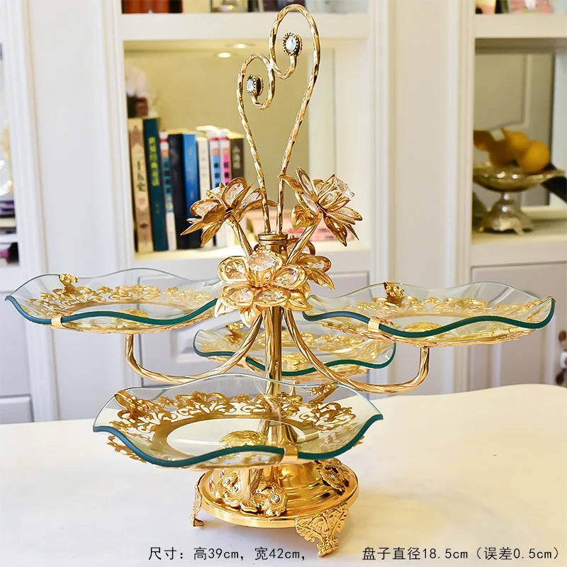 Kitchen Unique Plates Organizer Elegant Multifunctional Advanced Plates Pretty Luxury Charolas Decorativas Room Decoration