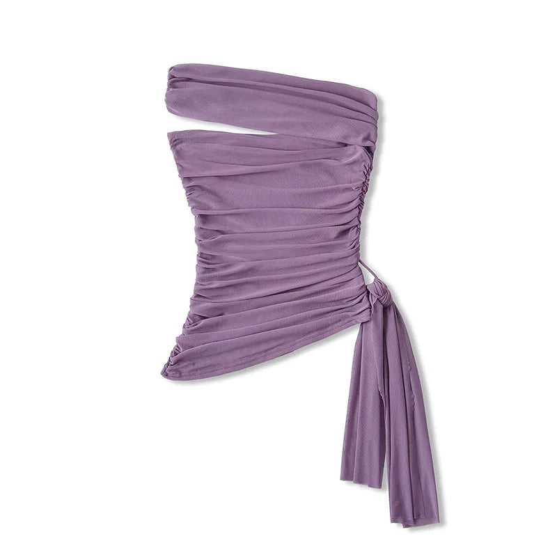 Summer Tops Sexy Crop Tops For Woman 2025 Summer Tanks & Camis Black Halter Top Mesh Top Pink Ruched Tank Top Side Tie Tube Top