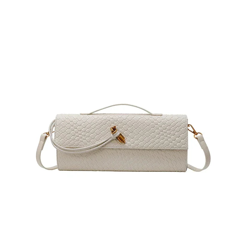 2025 New Fashionable Solid Color Crossbody Bag, Unique Retro Leather Crossbody Bag Suitable for Commuting Party Activities