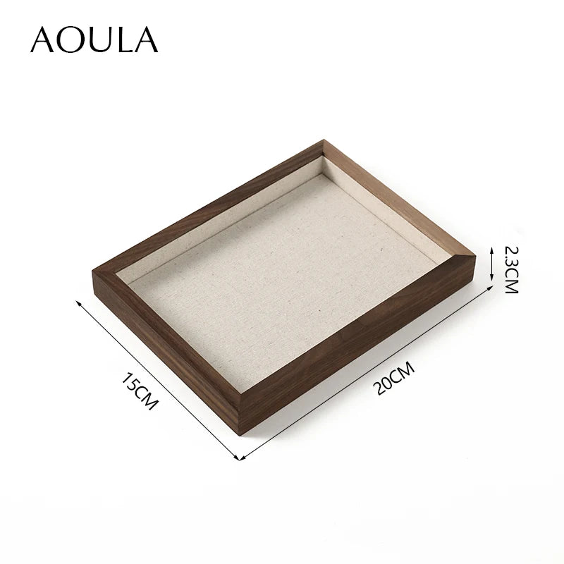 Stackable Ring Earring Jewelry Storage Multi Use Tray Bracelet Necklace Display Stand Holder Wooden Counter Top Drawer Organizer