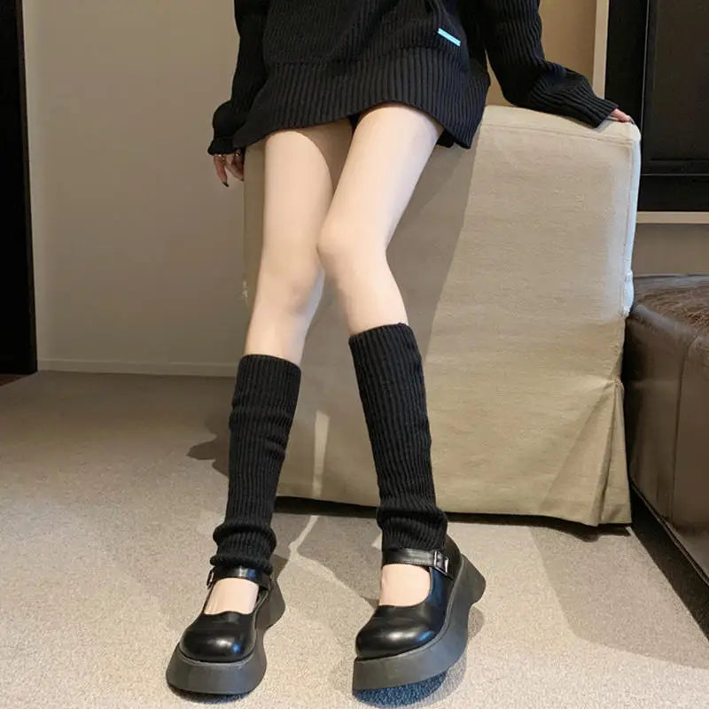 Women Leg Warmers Winter Girl Female Leg Cover For Gym Fitness y2k Wool Latin Dance Ballet Yoga Loose Socks Long Stocking