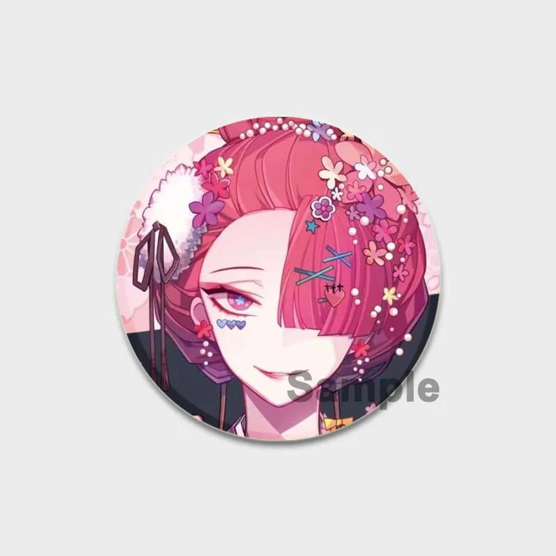 Anime Brooches Dazai Osamu Nakahara Chuya Lapel Pins Cartoon Cosplay Badges Backpack Souvenir Jewelry Gifts